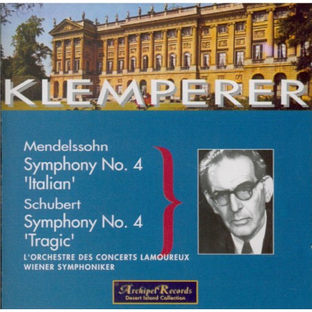 SCHUBERT - Klemperer - Symphonie n°4 en do mineur D.417 'Tragique'